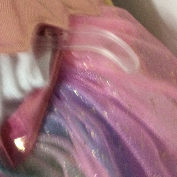 🌞 Spirit Halloween pink rainbow unicorn or fairy costume girl size 2T-4T - Picture 13 of 16